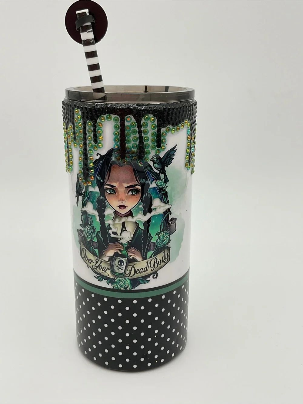 Custom Tumbler Embellished Wednesday Style